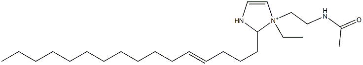 1-[2-(アセチルアミノ)エチル]-1-エチル-2-(4-ヘキサデセニル)-4-イミダゾリン-1-イウム 化学構造式
