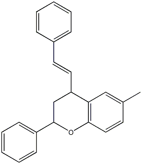 2-Phenyl-4-styryl-6-methylchroman