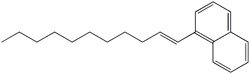 1-(1-ウンデセニル)ナフタレン 化学構造式