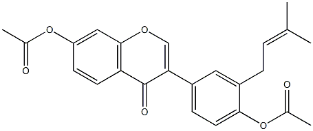 4',7-Diacetoxy-3'-(3-methyl-2-butenyl)isoflavone