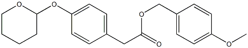 [p-(Tetrahydro-2H-pyran-2-yloxy)phenyl]acetic acid 4-methoxybenzyl ester Structure