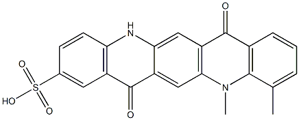 5,7,12,14-Tetrahydro-11,12-dimethyl-7,14-dioxoquino[2,3-b]acridine-2-sulfonic acid