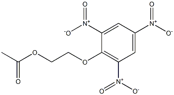1-(2-アセトキシエトキシ)-2,4,6-トリニトロベンゼン 化学構造式