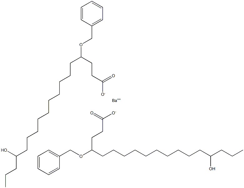 Bis(4-benzyloxy-15-hydroxystearic acid)barium salt