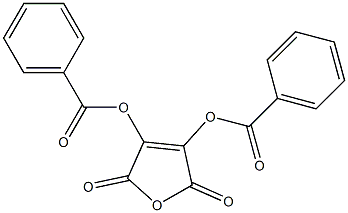 2,3-ジ(ベンゾイルオキシ)マレイン酸無水物 化学構造式