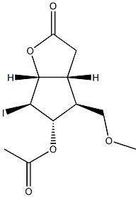 (1R,5R,6S,7S,8S)-7-Acetoxy-8-iodo-6-(methoxymethyl)-2-oxabicyclo[3.3.0]octan-3-one