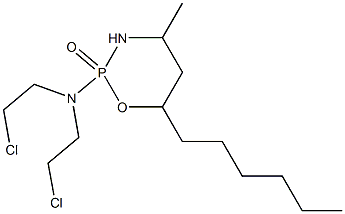 Tetrahydro-2-[bis(2-chloroethyl)amino]-6-hexyl-4-methyl-2H-1,3,2-oxazaphosphorine 2-oxide
