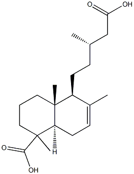 Labd-7-ene-15,18-dioic acid Struktur