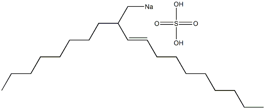 Sulfuric acid 2-octyl-3-dodecenyl=sodium ester salt