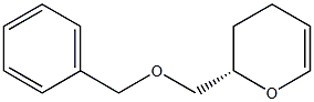 (S)-2α-[(ベンジルオキシ)メチル]-3,4-ジヒドロ-2H-ピラン 化学構造式