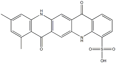 5,7,12,14-Tetrahydro-8,10-dimethyl-7,14-dioxoquino[2,3-b]acridine-4-sulfonic acid