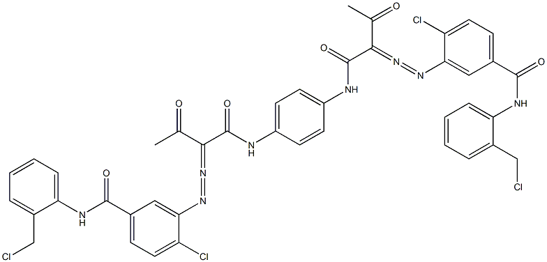 3,3'-[1,4-Phenylenebis[iminocarbonyl(acetylmethylene)azo]]bis[N-[2-(chloromethyl)phenyl]-4-chlorobenzamide]