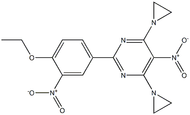 4,6-Bis(1-aziridinyl)-2-(4-ethoxy-3-nitrophenyl)-5-nitropyrimidine