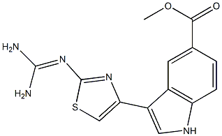 3-[2-(Diaminomethyleneamino)-4-thiazolyl]-1H-indole-5-carboxylic acid methyl ester