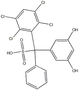 (2,3,5,6-Tetrachlorophenyl)(3,5-dihydroxyphenyl)phenylmethanesulfonic acid