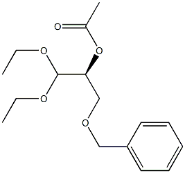 (S)-2-Acetyloxy-3-benzyloxypropionaldehyde diethyl acetal 结构式