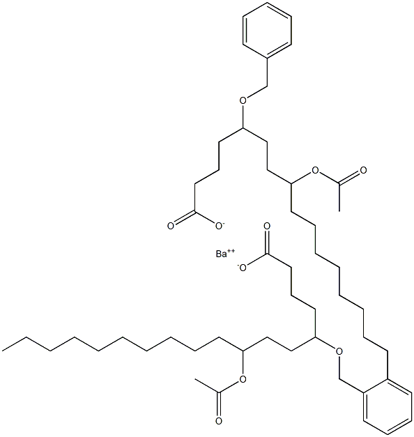 Bis(5-benzyloxy-8-acetyloxystearic acid)barium salt