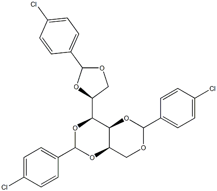 1-O,3-O:2-O,4-O:5-O,6-O-Tris(4-chlorobenzylidene)-L-glucitol