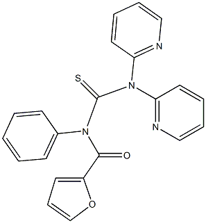 3,3-Di(2-pyridyl)-1-(2-furylcarbonyl)-1-phenylthiourea