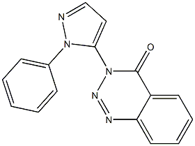 1-Phenyl-5-[(3,4-dihydro-4-oxo-1,2,3-benzotriazin)-3-yl]-1H-pyrazole