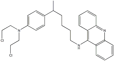 9-[5-[4-[Bis(2-chloroethyl)amino]phenyl]hexylamino]acridine