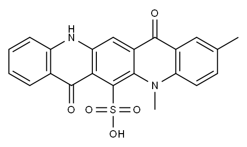 5,7,12,14-Tetrahydro-2,5-dimethyl-7,14-dioxoquino[2,3-b]acridine-6-sulfonic acid