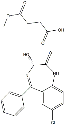 (R)-7-Chloro-1,3-dihydro-3-hydroxy-5-phenyl-2H-1,4-benzodiazepin-2-one [3-(methoxycarbonyl)propionate]