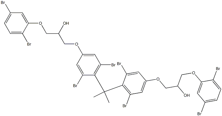 2,2-Bis[2,6-dibromo-4-[2-hydroxy-3-(2,5-dibromophenoxy)propyloxy]phenyl]propane