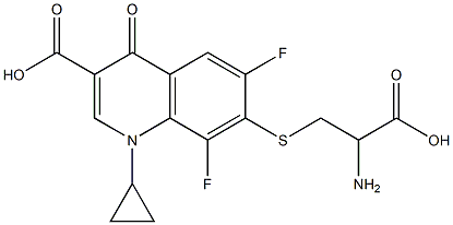 7-(2-Carboxy-2-aminoethyl)thio-1-cyclopropyl-6,8-difluoro-1,4-dihydro-4-oxoquinoline-3-carboxylic acid