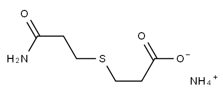 3-(2-Carbamoylethylthio)propionic acid ammonium salt Struktur