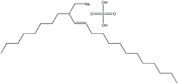 Sulfuric acid 2-octyl-3-pentadecenyl=sodium ester salt