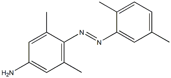 4-(2,5-キシリルアゾ)-3,5-ジメチルベンゼンアミン 化学構造式