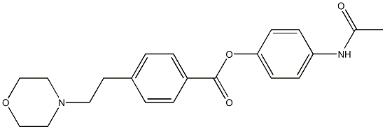 4-(2-Morpholinoethyl)benzoic acid 4-(acetylamino)phenyl ester