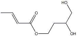 (E)-2-Butenoic acid 3,4-dihydroxybutyl ester Structure