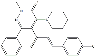 4-Piperidino-5-[1-oxo-3-(4-chlorophenyl)-2-propenyl]-2-methyl-6-phenylpyridazin-3(2H)-one