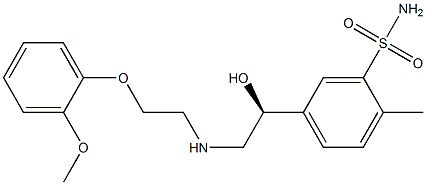 5-[(S)-1-Hydroxy-2-[[2-(2-methoxyphenoxy)ethyl]amino]ethyl]-2-methylbenzenesulfonamide
