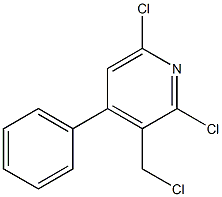 2,6-Dichloro-3-(chloromethyl)-4-phenylpyridine Structure