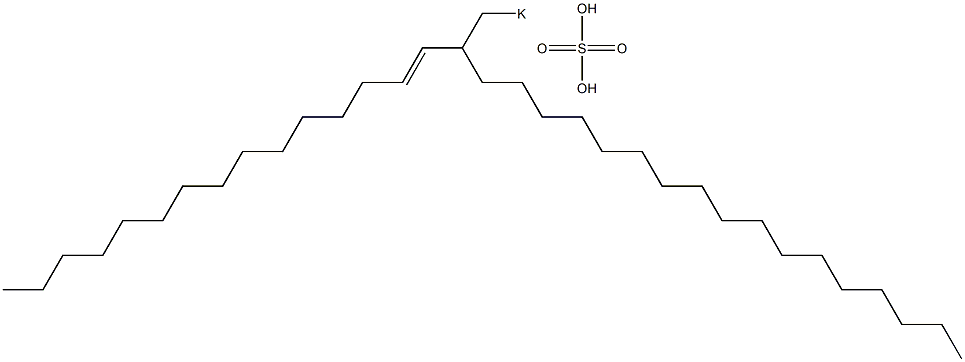 Sulfuric acid 2-(1-pentadecenyl)nonadecyl=potassium ester salt