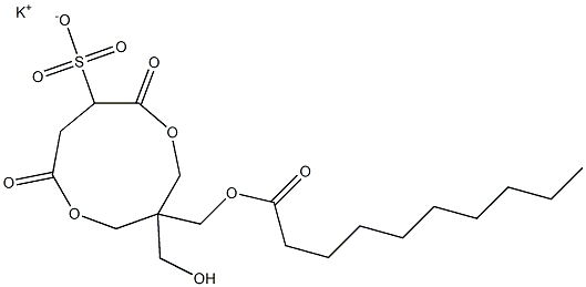 1-(Decanoyloxymethyl)-1-(hydroxymethyl)-4,7-dioxo-3,8-dioxacyclononane-6-sulfonic acid potassium salt