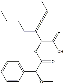 (2R,3R)-2-[(R)-(Methoxy)(phenyl)acetyloxy]-3-butyl-3,4-hexadienoic acid