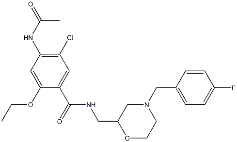 4-Acetylamino-5-chloro-2-ethoxy-N-[[4-(4-fluorobenzyl)-2-morpholinyl]methyl]benzamide