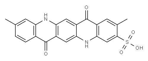 5,7,12,14-Tetrahydro-2,10-dimethyl-7,14-dioxoquino[2,3-b]acridine-3-sulfonic acid