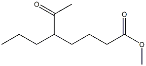 5-プロピル-6-オキソヘプタン酸メチル 化学構造式