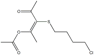 2-Acetoxy-3-(4-chlorobutylthio)-2-penten-4-one