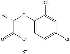 (S)-2-(2,4-ジクロロフェノキシ)プロパン酸カリウム 化学構造式