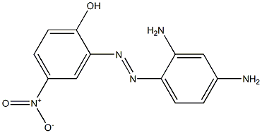 2-(2,4-ジアミノフェニルアゾ)-4-ニトロフェノール 化学構造式