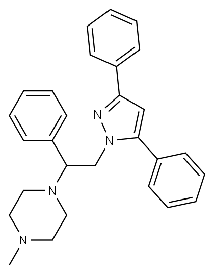 3,5-Diphenyl-1-[2-phenyl-2-(4-methylpiperazin-1-yl)ethyl]-1H-pyrazole