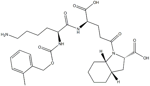 (2S,3aS,7aS)-Octahydro-1-[(4R)-4-[[(2S)-6-amino-2-[(2-methylbenzyloxy)carbonylamino]hexanoyl]amino]-4-carboxybutyryl]-1H-indole-2-carboxylic acid