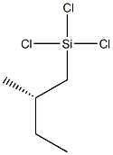 (+)-トリクロロ[(S)-2-メチルブチル]シラン 化学構造式