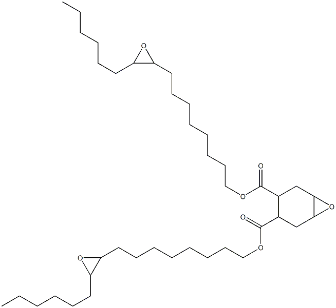 7-オキサビシクロ[4.1.0]ヘプタン-3,4-ジカルボン酸ビス(9,10-エポキシヘキサデカン-1-イル) 化学構造式